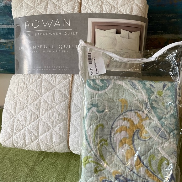 Sea foam blue and green Standard pillow shams cotton pillow shams - Picture 2 of 5